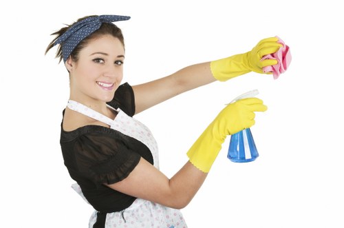 Bright and organised room maintained by Streatham cleaning services